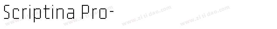 Scriptina Pro字体转换